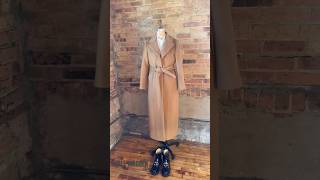 Client creation women’s custom overcoat in tan beige [upl. by Eneloj403]