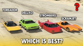 GTA 5 ONLINE WHICH IS BEST TOREADOR VS DELUXO VS STROMBERG VS SCRAMJET [upl. by Asila]