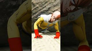 Goku Saves Saitama From Being Crushed By Rock Goku amp Saitamas Friendship 🤜🤛 Shorts  GTA5 [upl. by Sllew149]