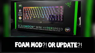 Razer Blackwidow V3 mini foam mod surprise  Lubed stabiliser sound test [upl. by Weinrich]