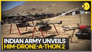 Indian Army unveils HimDroneAThon 2 Revolutionising Military Ops In HighAltitude Areas  WION [upl. by Zoes]