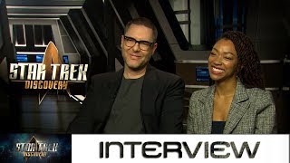 Star Trek Discovery Interview mit Aaron Harberts und Sonequa MartinGreen [upl. by Manny348]