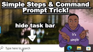 How To Hide Taskbar [upl. by Oinotnaocram]