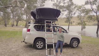 How to set up your KOZI RTT 1300 Roof Top Tent  DARCHE® [upl. by Panther855]