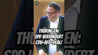 Thüringer Landtag SPD verhindert CDUAfDDeal  Koalitionsgespräche auf der Kippe [upl. by Pennebaker]