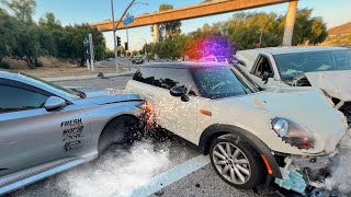 TOP 25 MOST VIEWED CAR CRASHES CAUGHT ON DASH CAM 2023 [upl. by Strickman]