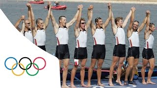 USA win first Rowing gold for 40 years  Mens Eight Athens 2004 [upl. by Notrom234]