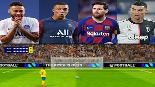 Messi vs mbappe vs Ronaldo  penalty kick [upl. by Adnauqaj]