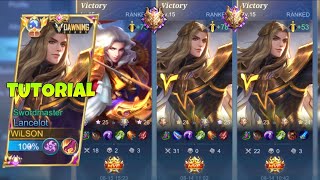 HOW TO  LANCELOT  FULL GAMEPLAY TUTORIAL  BEST TIPS amp TRICKS 2023  PERFECT BUILD amp ROTATION [upl. by Arretak695]