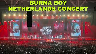 Burna Boy Performance Live at Gelredome Stadium In Netherlands  FULL SHOW 23072023 [upl. by Anohr]