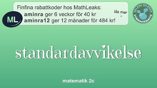 2c 423 standardavvikelse [upl. by Artekal]