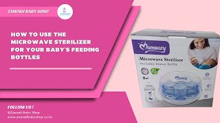 How to use the microwave sterilizer for your babys feeding bottles Zawadi Babyshop [upl. by Kina]