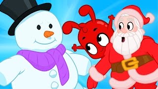 Christmas cartoon for kids Morphle Santa and snow men [upl. by Eanore]