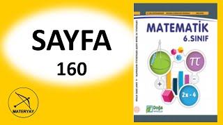 6sınıf MATEMATİK KİTABI DOĞA YAYINCILIK sayfa 160 [upl. by Matelda704]