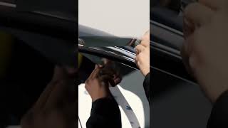 Blacking out your chrome trims has never been easier tesla chromedelete [upl. by Suinotna294]