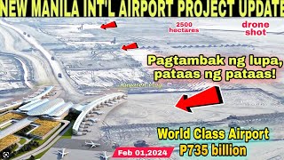 NEW MANILA INTL AIRPORTBulacan AirportSMC PROJECTFeb 012024build3xbuild better more [upl. by Zalucki]