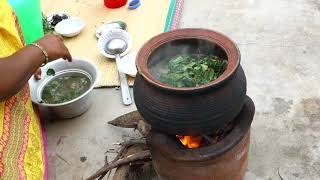 இந்தமாரி செய்க வல்லாரை கீரை குழம்பு  Traditional Way Of Cooking  VILLAGE FOOD [upl. by Nauqes]