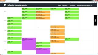 FahrstundenplanerAnleitung für Fahrschüler 1 KalenderNavigation [upl. by Brandtr413]