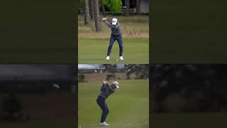 Collin Morikawa Golf Swing Long Iron Slow Motion golf slowmotiongolfswings [upl. by Yekcir]