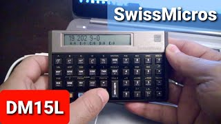 SwissMicros Calculator DM15L  HP15C Clone  Serial Console [upl. by Mollie]