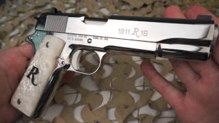 Remington R1s Polished Stainless 45ACP 1911 Pistol Overview  Texas Gun Blog [upl. by Perry425]