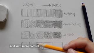 PENCIL  Basic Shading Techniques [upl. by Eelah683]