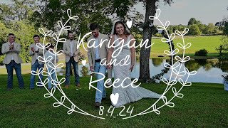 Karigan amp Reece Wedding  August 8 2024  Staurolite Barn  Mineral Bluff GA [upl. by Lessirg]