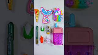 only fancy stationery items pencil sharpener unicorn case sipper bottle pens stationery [upl. by Assyle]