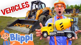 Rainbow Digger Adventure with Blippi Vehicles  Learning Fun  Educational Videos For Kids [upl. by Cutlor]