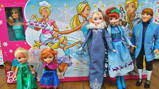 Elsa and Anna toddlers get Barbies advent calendar [upl. by Si]