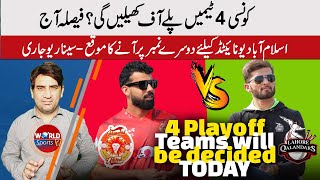 4 Playoffs teams will be decided today  Islamabad United has chance to be No 2  PSL 9 points table [upl. by Sandie]