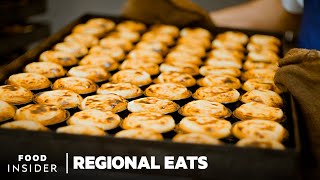 How Custard Tarts Pastel de Nata Are Made in Portugal With A 100YearOld Recipe  Regional Eats [upl. by Nawd]