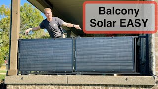 Balcony or Deck Solar With Allpowers SF200 Flexible 200W Solar Panels [upl. by Uphemia637]