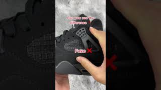 Jordan 4 Black cat REAL vs FAKE [upl. by Asyral108]