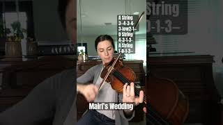 Mairi’s Wedding Folk Song 🎻 Violin Tutorial 🎶 violin violintutorial [upl. by Ashia]