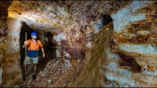 Opal Miner Hits Underground Cascade Of Dirt Filled With Thousands Of Dollars Worth Of Gems [upl. by Yvan]