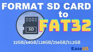 SDKarte in FAT32 formatieren  EaseUS [upl. by Colley]