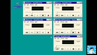 Fun with SNDREC32EXE Clown Staples [upl. by Kerrill]