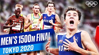 Ingebrigtsen breaks OLYMPIC RECORD  Mens 1500m final at Tokyo 2020 [upl. by Atival469]