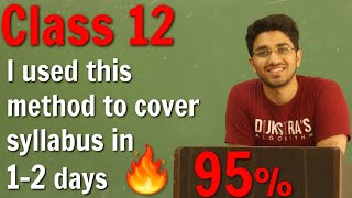 How to cover syllabus in least time  How to study for Class 12 Board Exam  Aman Dhattarwal [upl. by Yddet60]