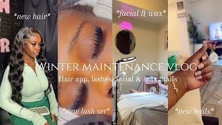 WINTER MAINTENANCE VLOG  hair appt facial amp wax lash appt amp more [upl. by Leah967]