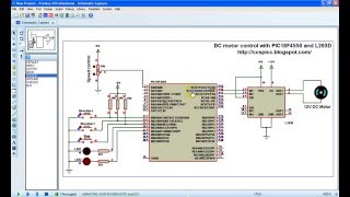 DC motor speed and direction control with PIC18F4550 and L293D CCS PIC C [upl. by Damara]