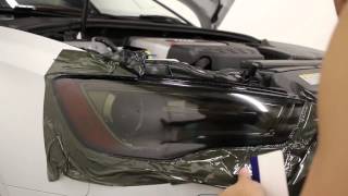 HOW TO Tint  Smoke Headlights using vinyl overlays  DIY [upl. by Ailongam178]