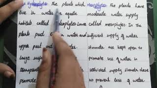 Difference between Hydrophytes and Mesophytes advance knowledge [upl. by Nitsuj]