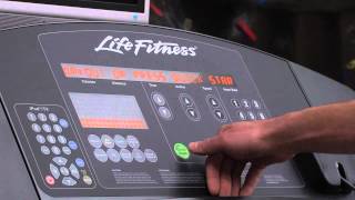 Life Fitness Treadmill Tutorial [upl. by Akirre]