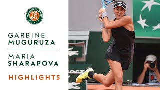 Garbine Muguruza vs Maria Sharapova  QuarterFinal Highlights I RolandGarros 2018 [upl. by Mechling284]