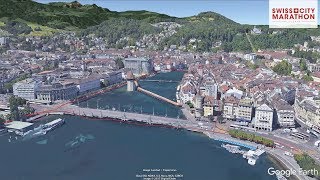 Streckenflug 29102017 – SwissCityMarathon – Lucerne [upl. by Oterol]