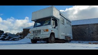 Horsebox Conversion Building a van in the snow [upl. by Drew]