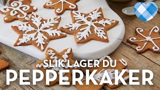 Pepperkaker oppskrift på hjemmelaget pepperkakedeig som stekes eller spises  TINE Kjøkken [upl. by Farand]