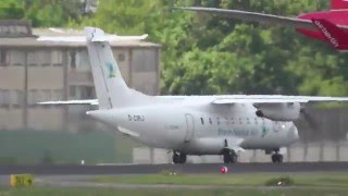 Rhein Neckar Air  MHS Aviation Dornier 328110 DCIRJ MHV 221 takeoff at Berlin Tegel airport [upl. by Ibbed]